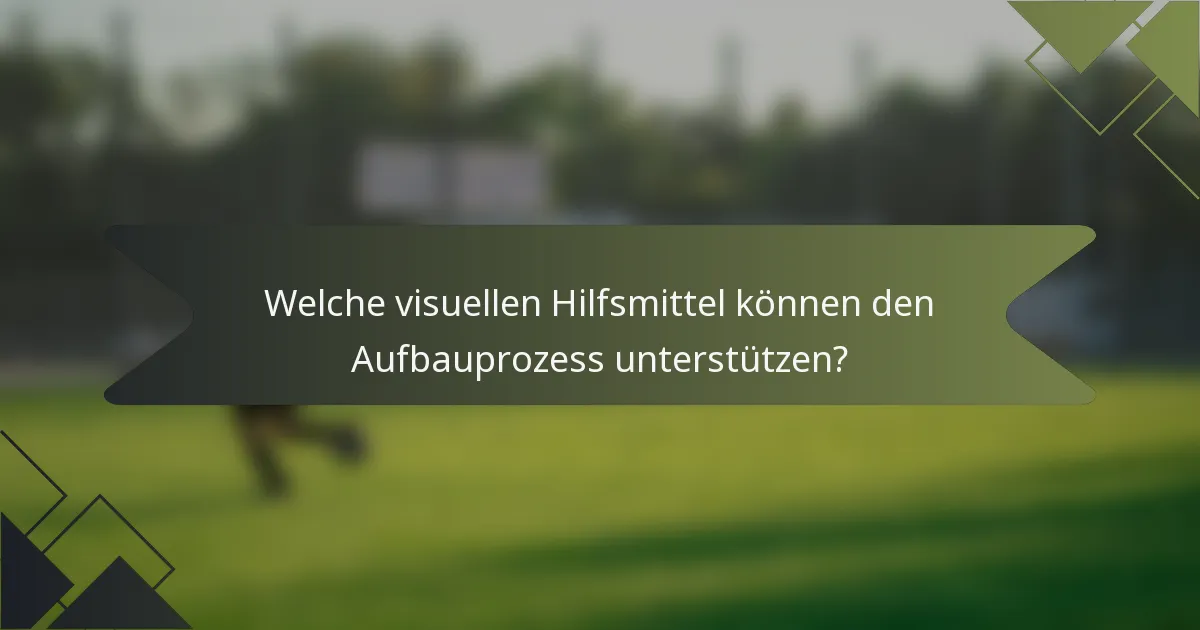 Welche visuellen Hilfsmittel können den Aufbauprozess unterstützen?